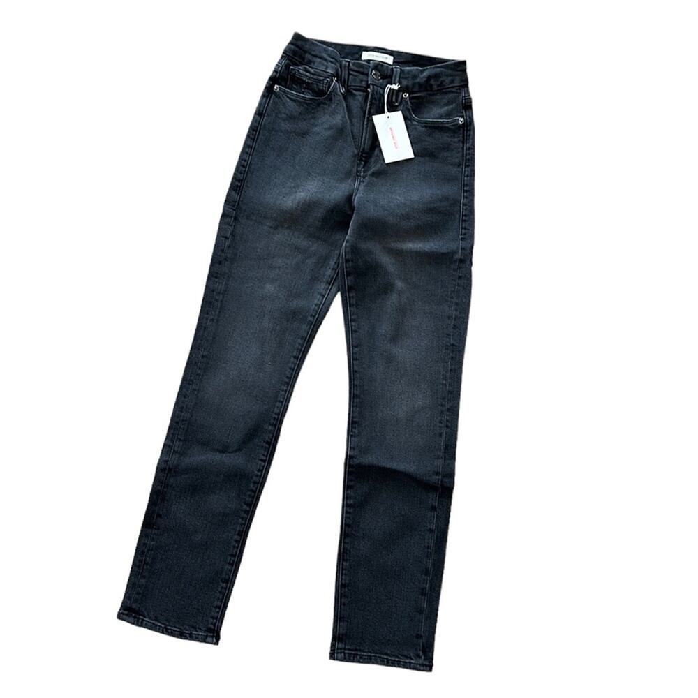 Good American Good Classic GL625T Women’s Size 00/24 Black 114 Jeans Skinny Leg